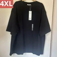 【新品】UNIQLO エアリズムコットンオーバーサイズTシャツ ブラック 4XL