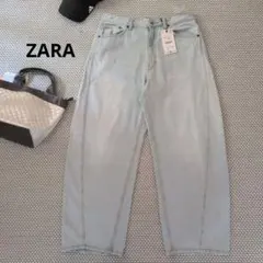 【新品】『ZARA』 BAGGY BALLOON　デニム パンツ　サイズ40