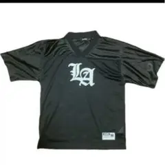 XLARGE メッシュ フットボールシャツ ブラック L - メルカリ