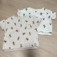 ２点　キッズ　半袖トップス　100