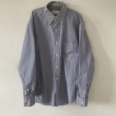 time after time 長袖シャツ 青白ストライプ　1