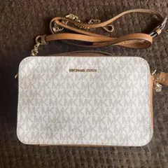 【値下げ】MICHAEL KORS ショルダーバッグ ホワイト/ブラウン