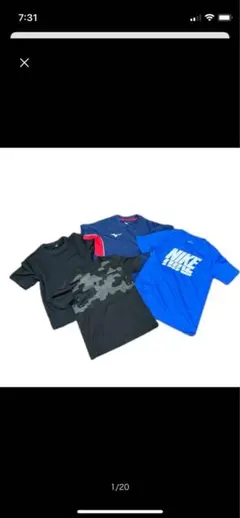 ジュニア　ドライTシャツ　130・M 4枚セット！NIKE adidas等