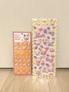 【正規品】ウサハナ　タイルシール　マシュマロシール　2点セット