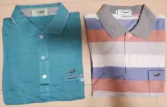 美品 クロコダイル ポロシャツ LL 半袖 メンズ 2枚 スポーツ ビジネス