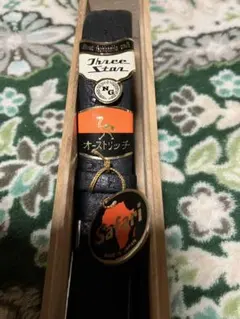 Three Star オーストリッチ ブラックベルト
