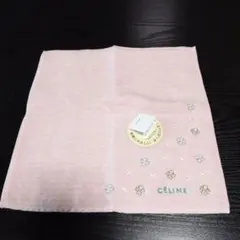 最終価格　CELINE セリーヌ タオルハンカチ ピンク クローバーのサムネイル