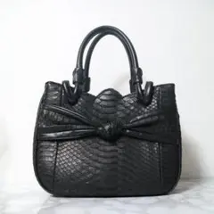 最高級ダイヤモンドパイソン】ボストンバッグ マット仕上げ 2way 大 