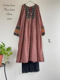 パキスタン民族衣装　Luxury綿ローン　ドレスEmbroidery ティール パキスタン民族衣装 Luxury綿ローン ドレスEmbroidery ティール