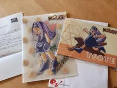 2002年　天からトルテ！ クリアファイル&下敷きセット　モバイルファミ通当選品