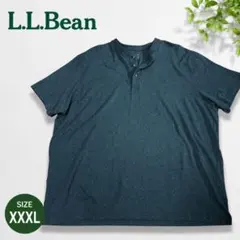 美品【L.L.Bean】 ヘンリーネック 半袖Tシャツ XXXL 大きいサイズのサムネイル