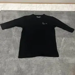 KARLKANIブラック Vネック Tシャツ XL