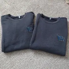 ダークグレー トレーナー 2枚セット