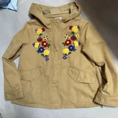 Hamble 花柄刺繍 フード付きジャケット