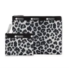 eclat 4月号　付録　レスポートサック　大人のレオパード柄ポーチセット