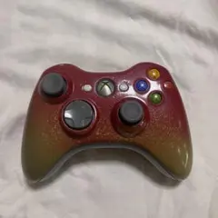 Xbox 360 無線コントローラ (メタリックレッド/ゴールド)