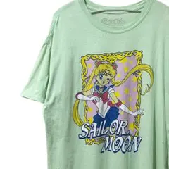 セーラームーン Tシャツ ミントグリーン 公式ライセンス L