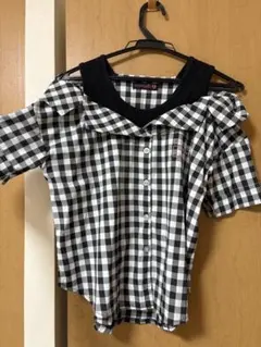 【160】ラブトキシック　ブロックチェック　トップス