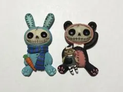 Furry Bones パンダ ウサギ マグネット 動物 髑髏 ホラー