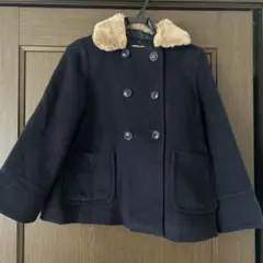 a.v.v ネイビー ダブルボタンコート 150