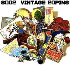 S002 VINTAGE 20PINS ヴィンテージ　ピンバッジ　20個のサムネイル