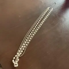 ネックレス 3連チェーン アクセサリー 上品 エレガント