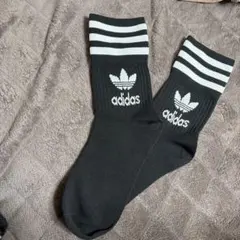 adidas ブラック ストライプ ソックスのサムネイル