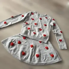 ニット　セットアップ　セーター　スカート　120cm