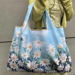 528【新品未開封】 お買い物バッグ エコバッグ デイジー柄のサムネイル