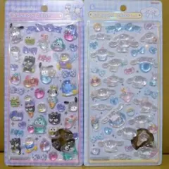 サンリオボンボンドロップシール２枚セット第二弾はぴだんぶい・シナモロール【正規品