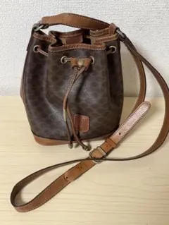 CELINE マカダム柄 巾着 ショルダーバッグのサムネイル