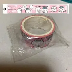 ちいかわ くら寿司 コラボ マスキングテープ マステ ビッくらポン ピンク