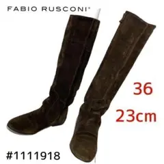 大人気　ファビオルスコーニ　スウェードロングブーツ　定番　36　23ｃｍ