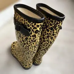 DOLCE&GABBANA レオパード レインブーツ 長靴 ドルガバ ヒョウ柄