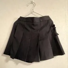 GU ブラック プリーツスカート風ショートパンツ 130