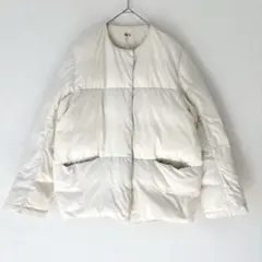 ユニクロC ライトダウンジャケット オフホワイト Ｌ