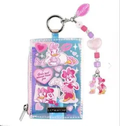 スキニーディップ ディズニー IDカードケース ピンク ミニーマウス デイジー