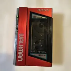 SONY ソニー カセット ウォークマン　WM-40 レッド　ジャンク品のサムネイル
