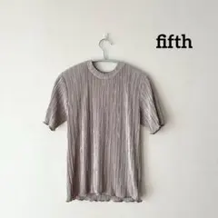 【fifth】　半袖トップス　グレージュ　細プリーツのサムネイル