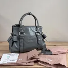 未使用・現行　Miu Miu Vitello 2way Bag 8BA336