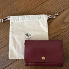 IL BISONTE 二つ折り財布 レザー レッド