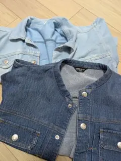 COMME CA ISM デニムジャケット　収縮性　 130　セット