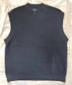 H&M エイチアンドエム オーバーサイズVネックニットベスト グレー Lサイズ