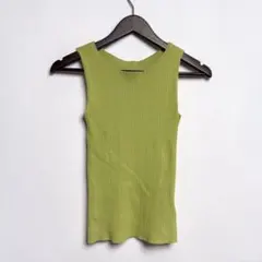 Uby SPICK&SPAN オリーブグリーン リブ編ノースリーブ Fサイズのサムネイル
