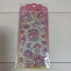 新品未使用　マイメロディ ドロップジェリーシール　ぷっくりシール