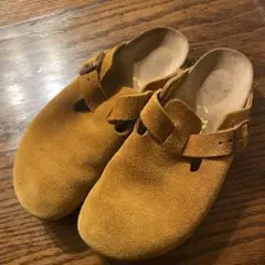 BIRKENSTOCK Boston スエード サンダル ブラウン 40 - メルカリ