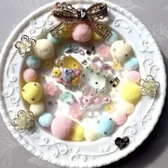 ♡Colorful Happy Easter♡シーグラスアート ガラス うさぎ