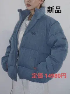 【新品】アニエンドANIEND ダウンジャケット ダウンブルゾン デニムダウン