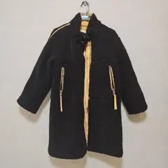 フリースジャケット 黒と黄色