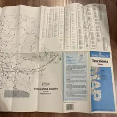 RAND MCNALLY タスカルーサ Alabamaマップ